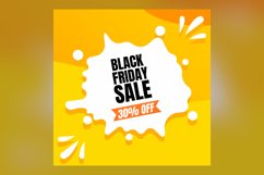 Black Friday Sale 30 present Off Sale Banner Design Template Product Image 2