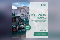 Time to Travel Banner Design Template Product Image 2