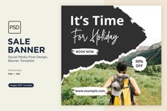 Time to Travel Banner Design Template Product Image 1