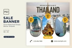 Explore the world travel and adventure sale banner design Product Image 1
