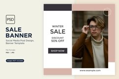 Winter Wonderland Winter Sale Banner Design Template Product Image 1