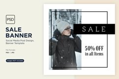 Winter Wonderland Winter Sale Banner Design Template Product Image 1