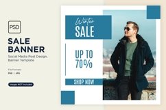 Winter Warm-Up Cozy Sale Banner Design Template Product Image 1