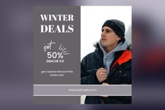 Winter Magic Snowy Sale Banner Design Template Product Image 2
