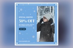 Winter Magic Snowy Sale Banner Design Template Product Image 2
