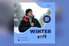 Winter Magic Snowy Sale Banner Design Template Product Image 2