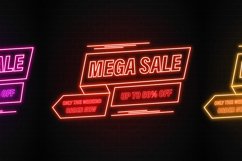 Sale Promotions Editable Vector Neon Product Image 18