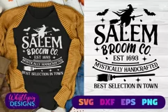 Salem Broom Co SVG Salem SVG Halloween SVG Vintage Shirt SVG Product Image 1