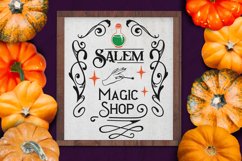 salem magic shop color farmhouse typography