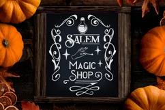 salem magic shop farmhouse typography