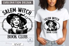 Salem Witch Book Club Vintage witch Halloween sublimation