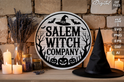 Halloween Round Sign SVG Bundle | Spooky Halloween Sign SVG Product Image 11