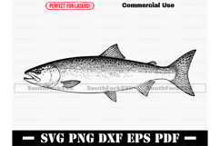 Salmon Design Files SVG PNG DXF EPS PDF Product Image 1