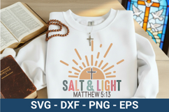 Christian SVG Design -Salt And Light Matthew 5 13 Product Image 5