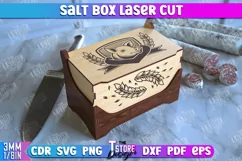 Salt Box | Kitchen Items | Storage Box | Salt Container |CNC Product Image 1