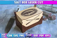 Salt Box | Kitchen Items | Storage Box | Salt Container |CNC Product Image 1