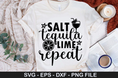 Salt tequila lime repeat SVG - Alcohol Design Product Image 1