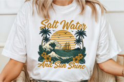 Salt Water and Sun Shine Png,Retro Beach Product Image 2