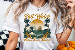 Salt Water and Sun Shine Png,Retro Beach Product Image 3