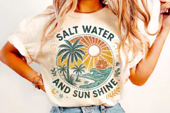 Salt Water And Sunshine PNG, Retro Summer, Hello Summer PNG Product Image 2