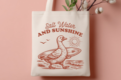 Salt Water and Sunshine SVG - Funny Surfing Goose Beach PNG Product Image 3