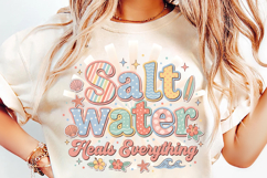 saltwater heals everything, summer coastal png, beach t shirt design, coastal sublimation, beach lover png, ocean vibes png, summer vacation png, beach life png, seaside design, coastal summer png