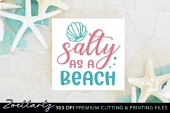 Summer Beach Vibes SVG Salty As A Beach SVG T-shirt Mug Tote Product Image 1