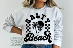 Salty Beach SVG - Retro Summer SVG - Sunshine - Vacation Product Image 3