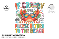 if crabby beach, crab sublimation png, funny crab design, beach crab png, summer coastal png, crab lover gift, beach shirt design, ocean animal png, coastal crab png, funny beach png