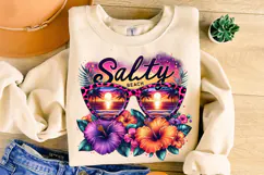 Salty Beach PNG, Hello Summer PNG, Summer Vibes, Beach PNG Product Image 3