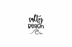 Salty Beach summer quotes keychain svg cutting files or sublimation files for keychain