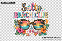 salty beach club, sunglasses beach png, summer coastal png, beach club design, coastal sublimation, summer sunglasses png, vacation shirt design, beach lover gift, salty summer png, coastal t shirt png