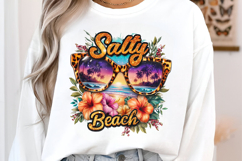 Salty Beach Tropical Flowers PNG Product Image 2