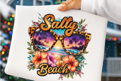 Salty Beach Tropical Flowers PNG Product Image 3