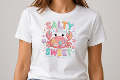Salty But Sweet Crab Cute Summer Art Product Image 2