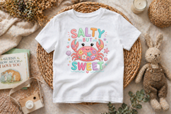 Salty But Sweet Crab Cute Summer Art Product Image 7