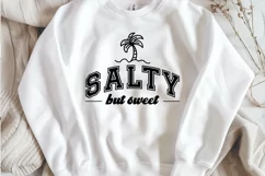 Salty But Sweet SVG | Summer Beach T-Shirt Tropical Design Product Image 3
