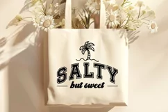 Salty But Sweet SVG | Summer Beach T-Shirt Tropical Design Product Image 2