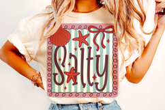 Salty PNG, Preppy Summer PNG, Summer Vibes, Beach PNG Product Image 2