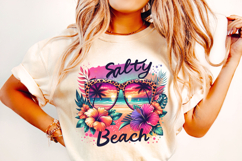 Salty Beach PNG, Hello Summer PNG, Summer Vibes, Beach PNG Product Image 2