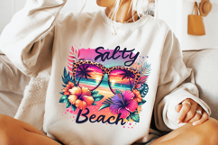 Salty Beach PNG, Hello Summer PNG, Summer Vibes, Beach PNG Product Image 3