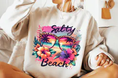 Salty Beach PNG, Hello Summer PNG, Summer Vibes, Beach PNG Product Image 3