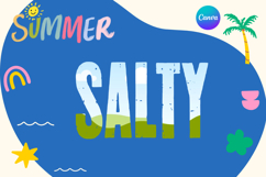 salty Canva Frame Varsity Summer Product Image 1