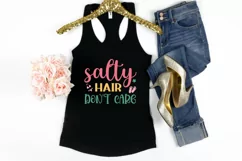 Salty hair don't care SVG , Summer Adventure SVG, Beach SVG Product Image 3