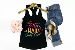 Salty hair Don't care SVG , Tropical Beach Vibes SVG Product Image 3