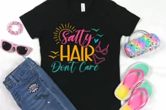 Salty hair Don't care SVG , Tropical Beach Vibes SVG Product Image 2