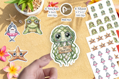 Salty Summer Sea Animal Sticker Product Image 1