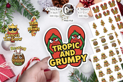 Salty Tropical Christmas Sticker Product Image 1
