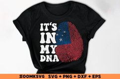 It's in my DNA Samoa Flag Fingerprint Sublimation PNG, SVG Product Image 2