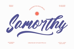 Samorthy - Handwritten Brush Font Product Image 1